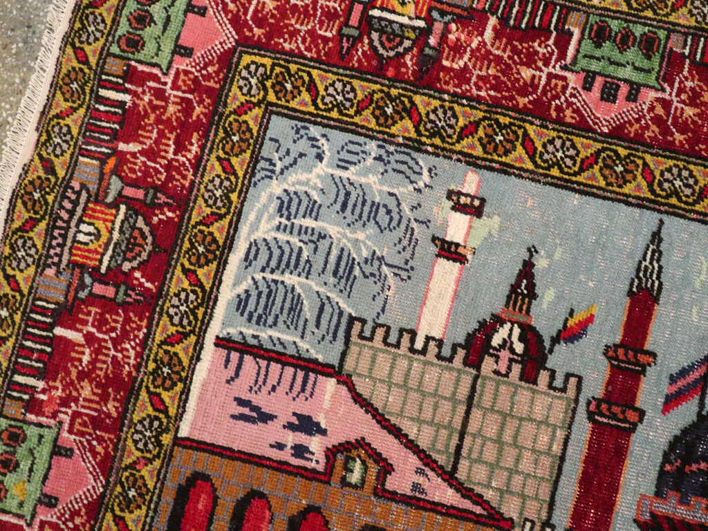 Vintage Anatolian Pictorial Rug, No.23202 - Gsblank