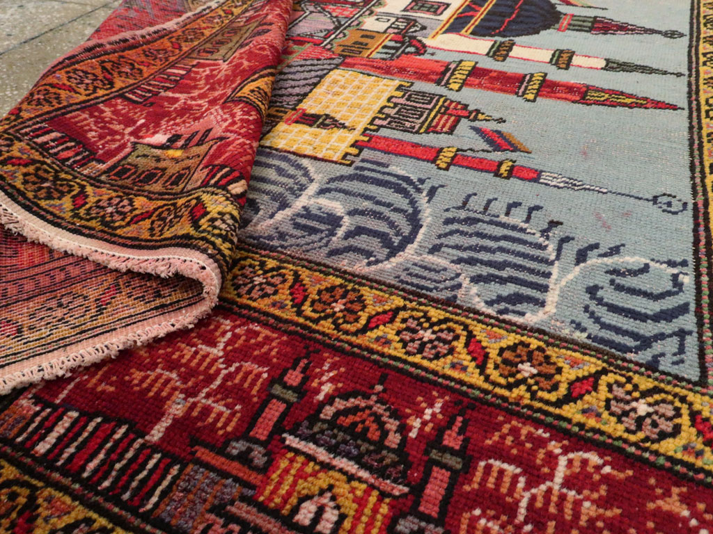 Vintage Anatolian Pictorial Rug, No.23202 - Gsblank