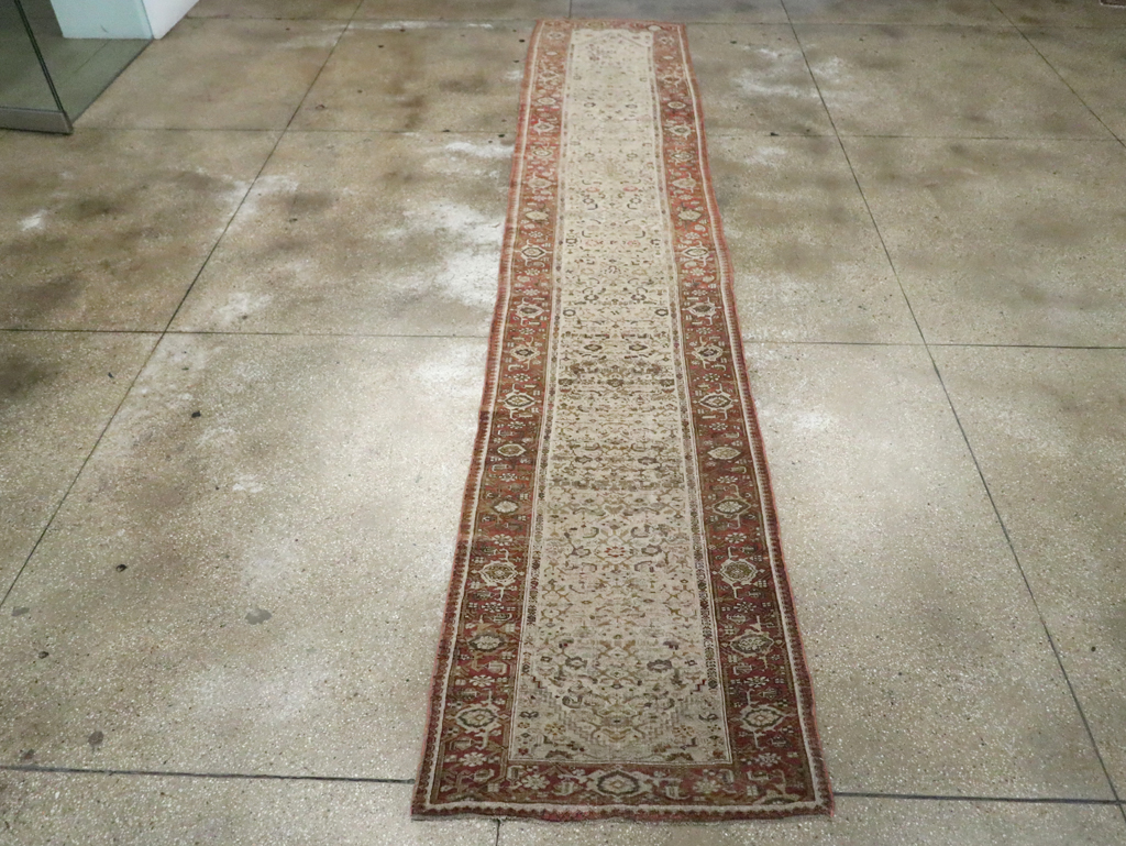 Antique Persian Bidjar Long Runner, No.23207 - Gsblank