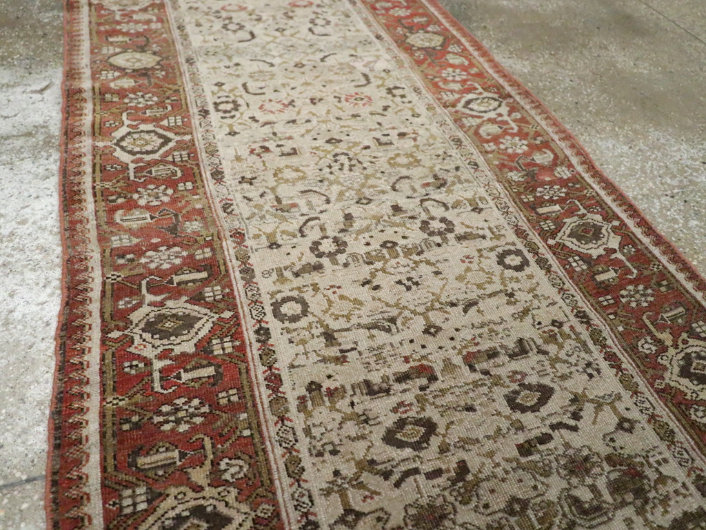 Antique Persian Bidjar Long Runner, No.23207 - Gsblank
