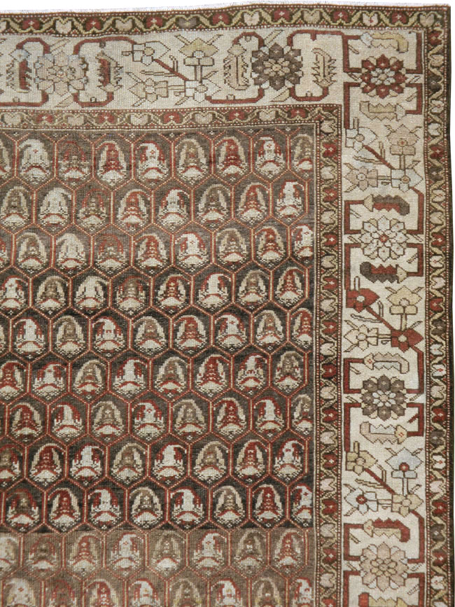 Vintage Persian Malayer Gallery Carpet, No.23217 - Gsblank
