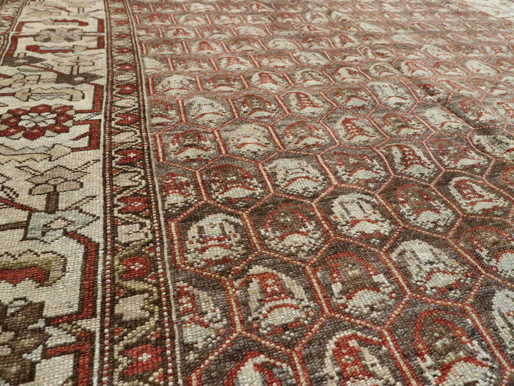 Vintage Persian Malayer Gallery Carpet, No.23217 - Gsblank