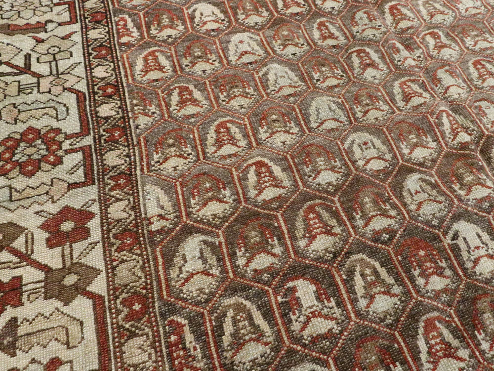 Vintage Persian Malayer Gallery Carpet, No.23217 - Gsblank