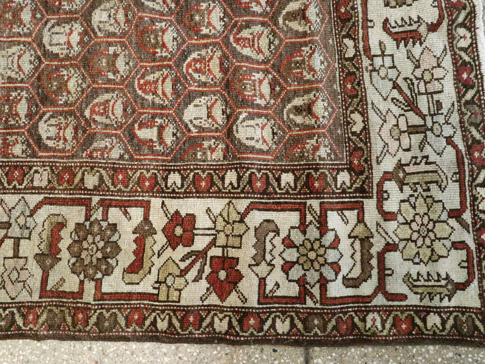 Vintage Persian Malayer Gallery Carpet, No.23217 - Gsblank