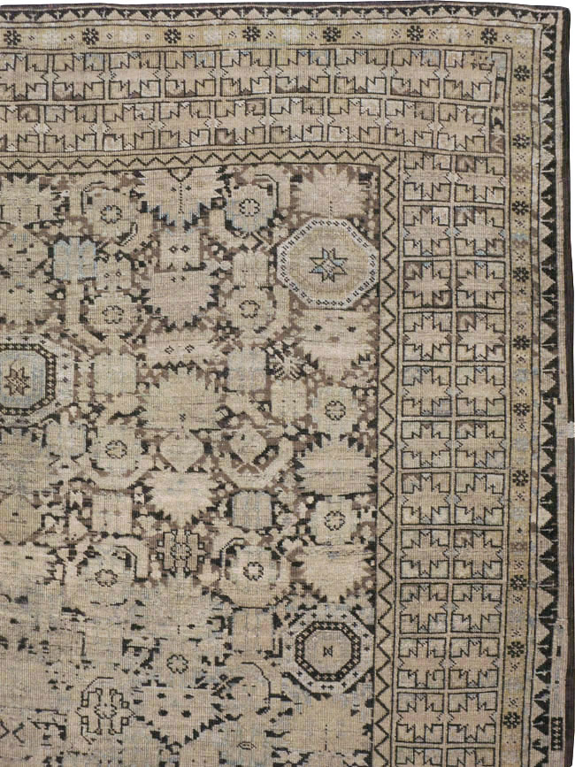 Antique Afghan Beshir Carpet, No.23236 - Gsblank