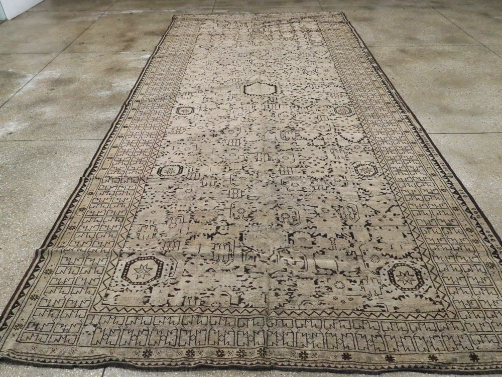 Antique Afghan Beshir Carpet, No.23236 - Gsblank