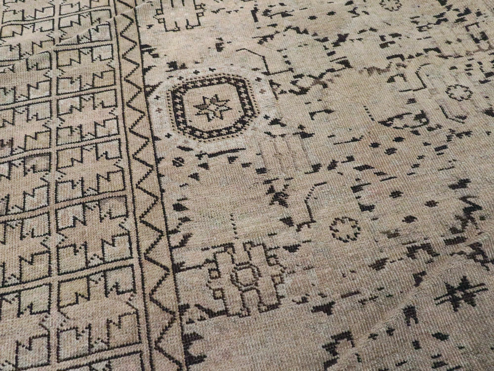 Antique Afghan Beshir Carpet, No.23236 - Gsblank
