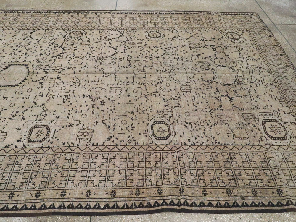 Antique Afghan Beshir Carpet, No.23236 - Gsblank