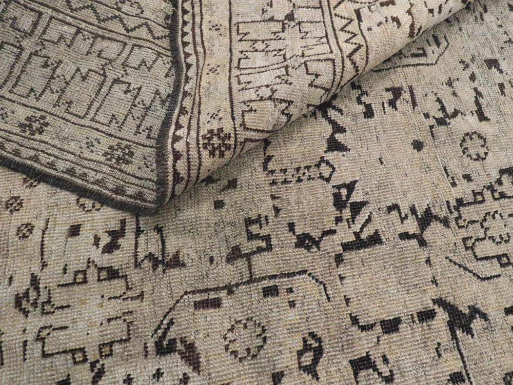 Antique Afghan Beshir Carpet, No.23236 - Gsblank