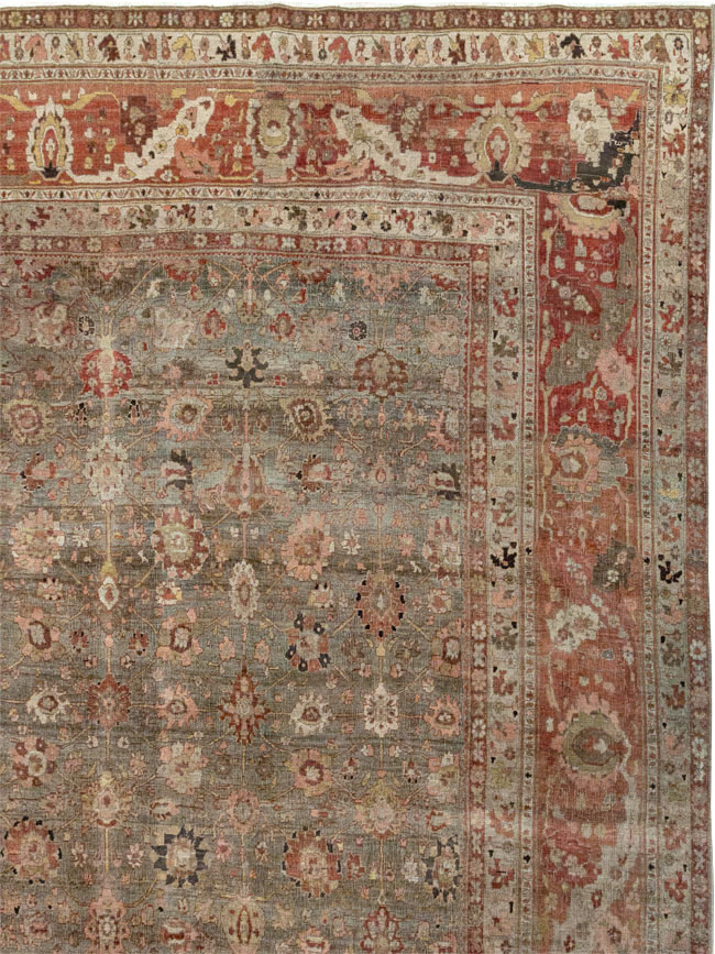 Antique Persian Bidjar Oversize Carpet, No.23237 - Gsblank