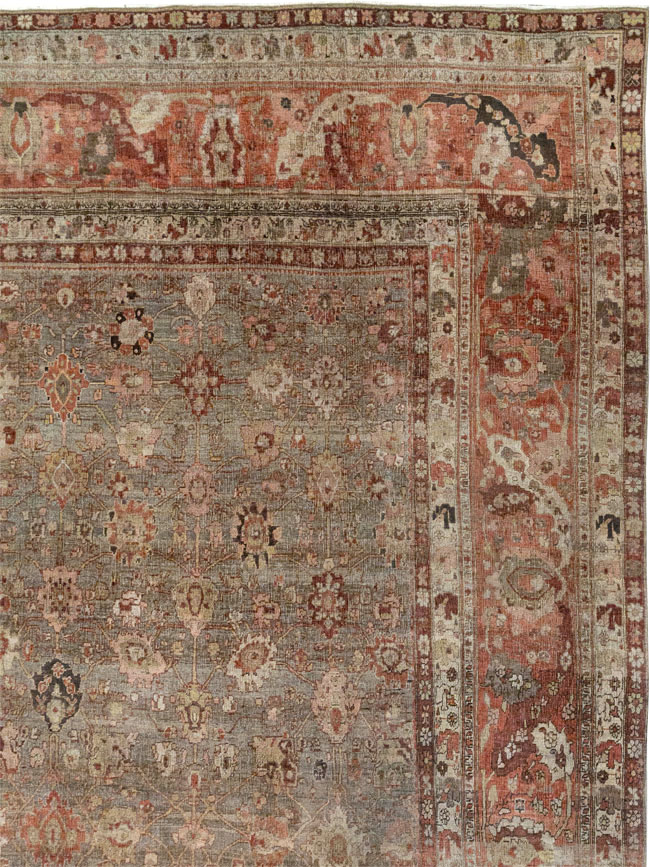 Antique Persian Bidjar Oversize Carpet, No.23237 - Gsblank