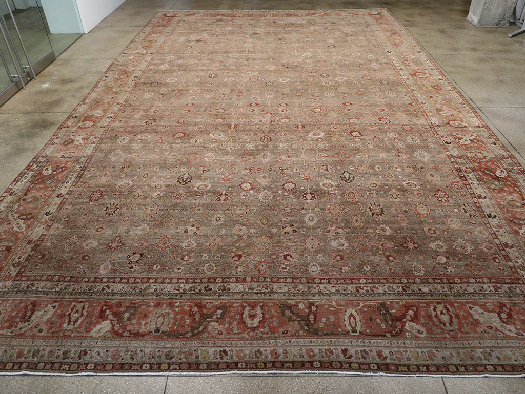 Antique Persian Bidjar Oversize Carpet, No.23237 - Gsblank