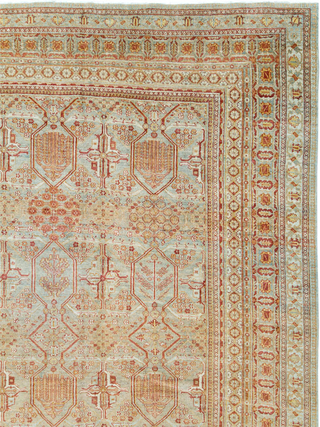 Vintage Persian Joshegan Carpet, No.23238 - Gsblank