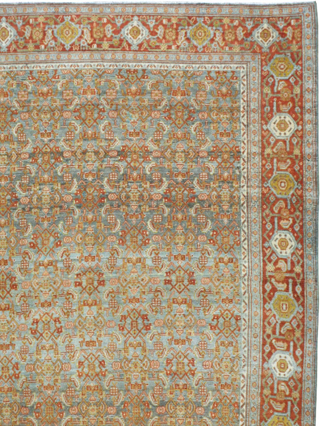 Antique Persian Senneh Carpet, No.23239 - Gsblank