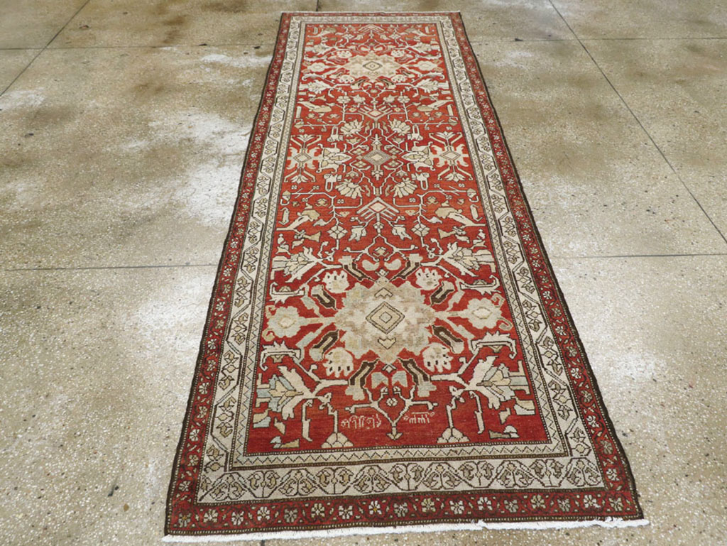 Vintage Persian Malayer Runner, No.23240 - Gsblank