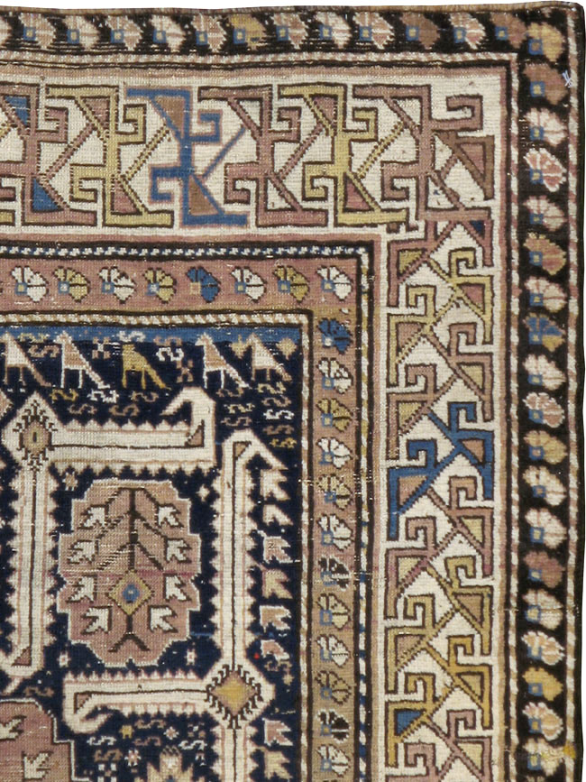 Antique Caucasian Shirvan Rug, No.23258 - Gsblank