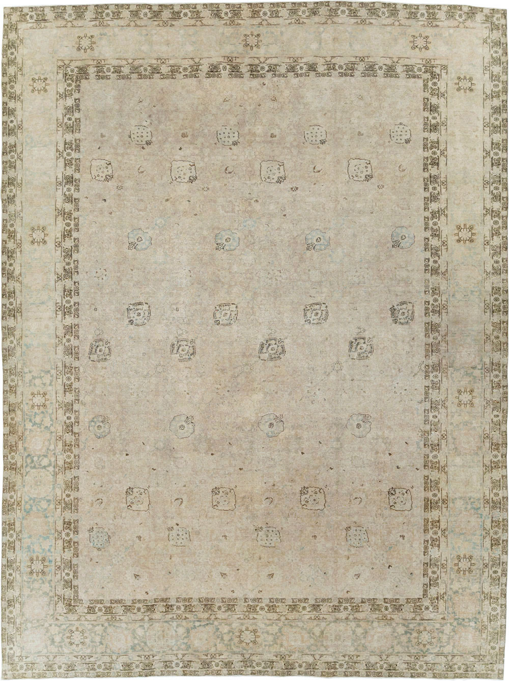 Antique Persian Tabriz Large Room Size Carpet, No.23283 - Gsblank