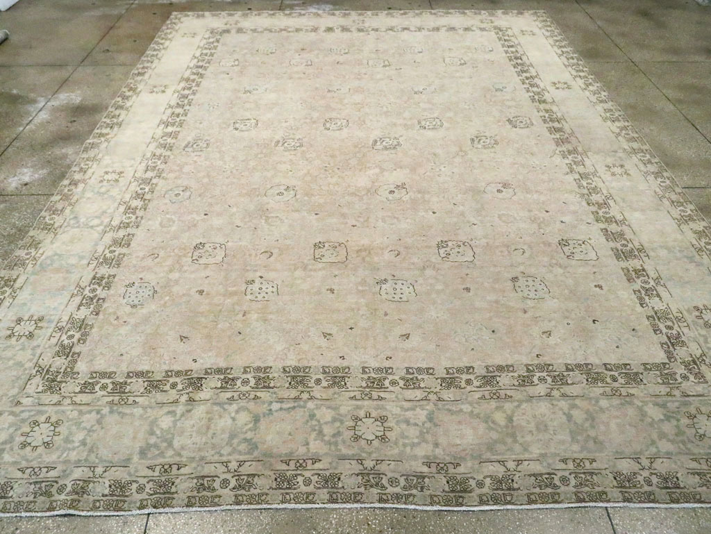 Antique Persian Tabriz Large Room Size Carpet, No.23283 - Gsblank