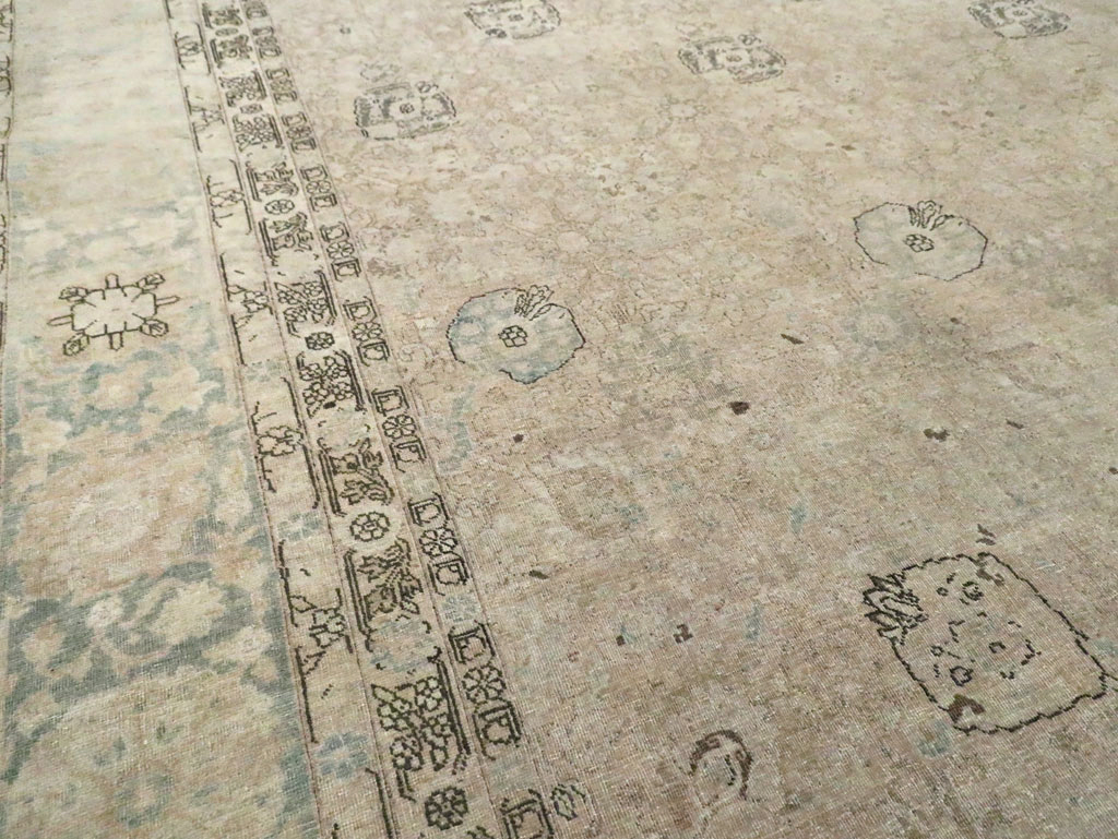 Antique Persian Tabriz Large Room Size Carpet, No.23283 - Gsblank