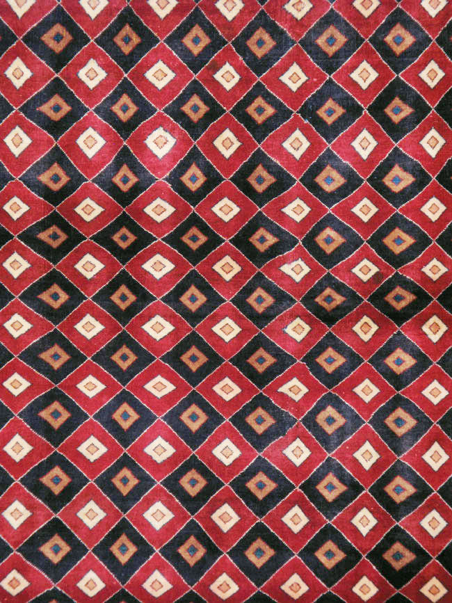 Vintage Persian Mashad Modernist Carpet, No.23285 - Gsblank