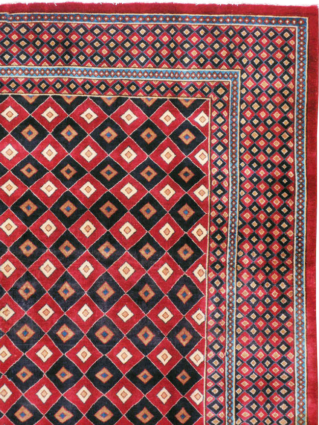 Vintage Persian Mashad Modernist Carpet, No.23285 - Gsblank