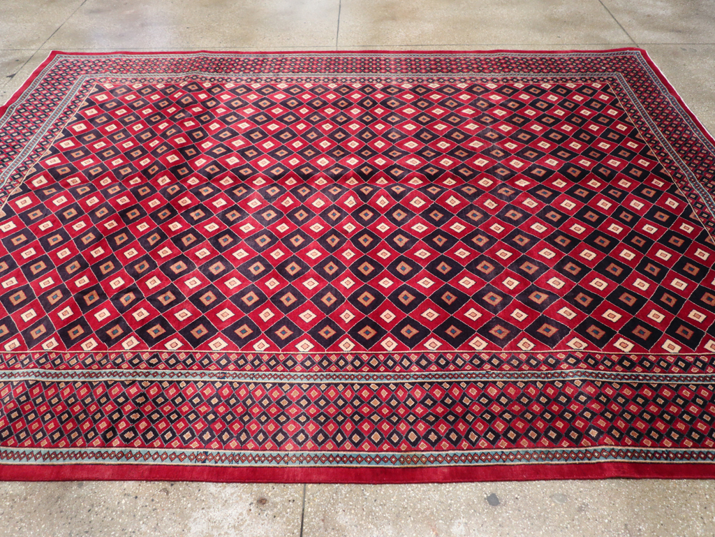 Vintage Persian Mashad Modernist Carpet, No.23285 - Gsblank