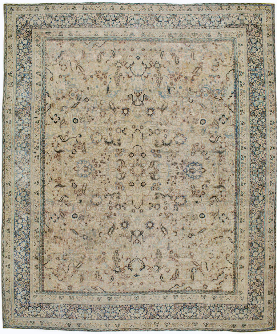 Antique Persian Mashad Carpet, No.23292 - Gsblank