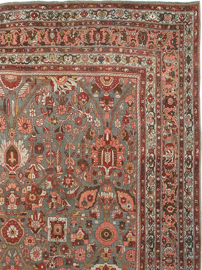 Antique Persian Bidjar Oversize Carpet, No.23304 - Gsblank