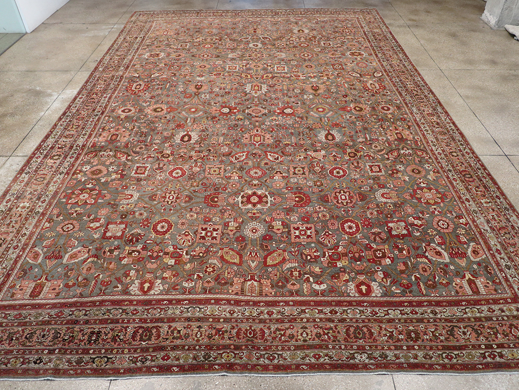 Antique Persian Bidjar Oversize Carpet, No.23304 - Gsblank