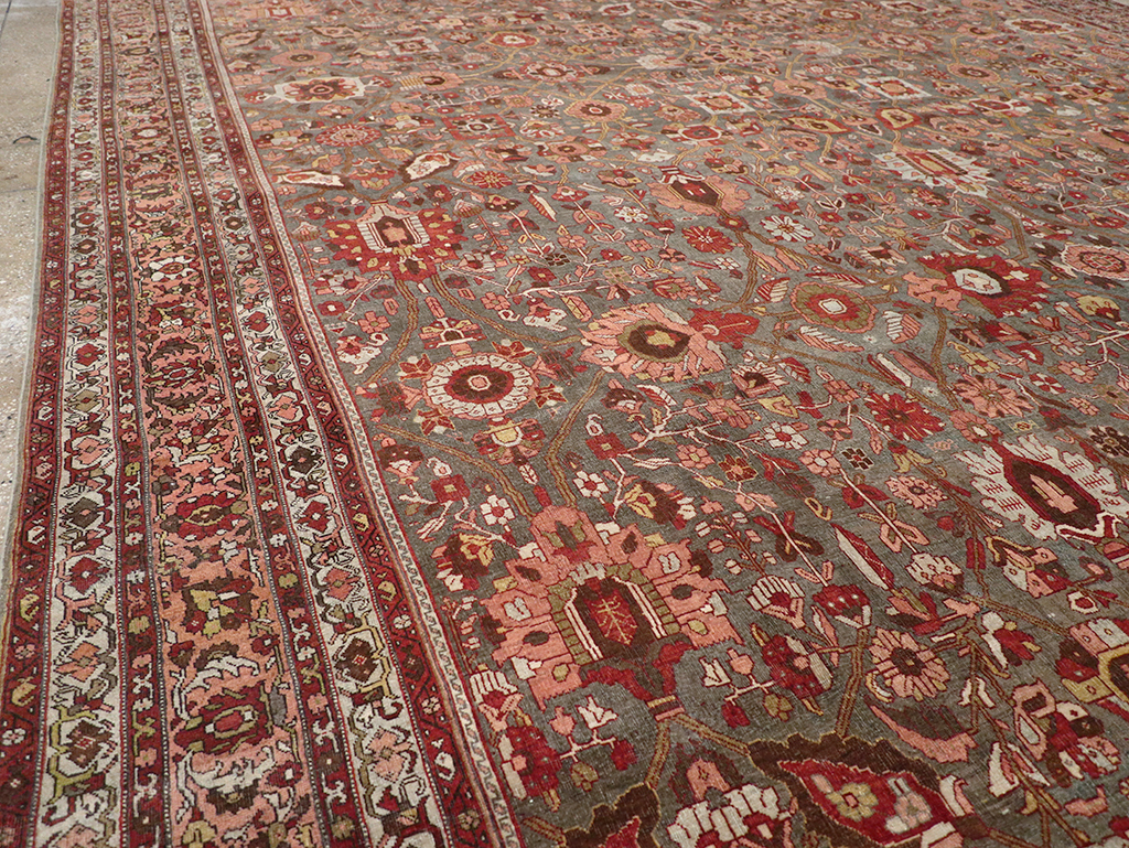 Antique Persian Bidjar Oversize Carpet, No.23304 - Gsblank
