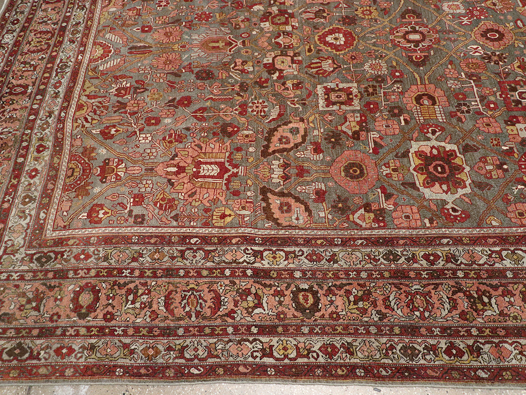 Antique Persian Bidjar Oversize Carpet, No.23304 - Gsblank