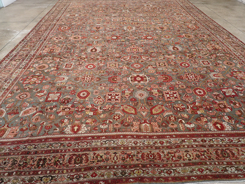 Antique Persian Bidjar Oversize Carpet, No.23304 - Gsblank