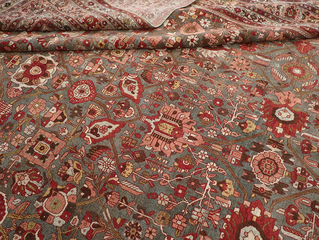Antique Persian Bidjar Oversize Carpet, No.23304 - Gsblank
