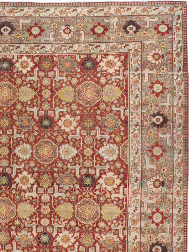 Vintage Persian Tabriz Carpet, No.23309 - Gsblank
