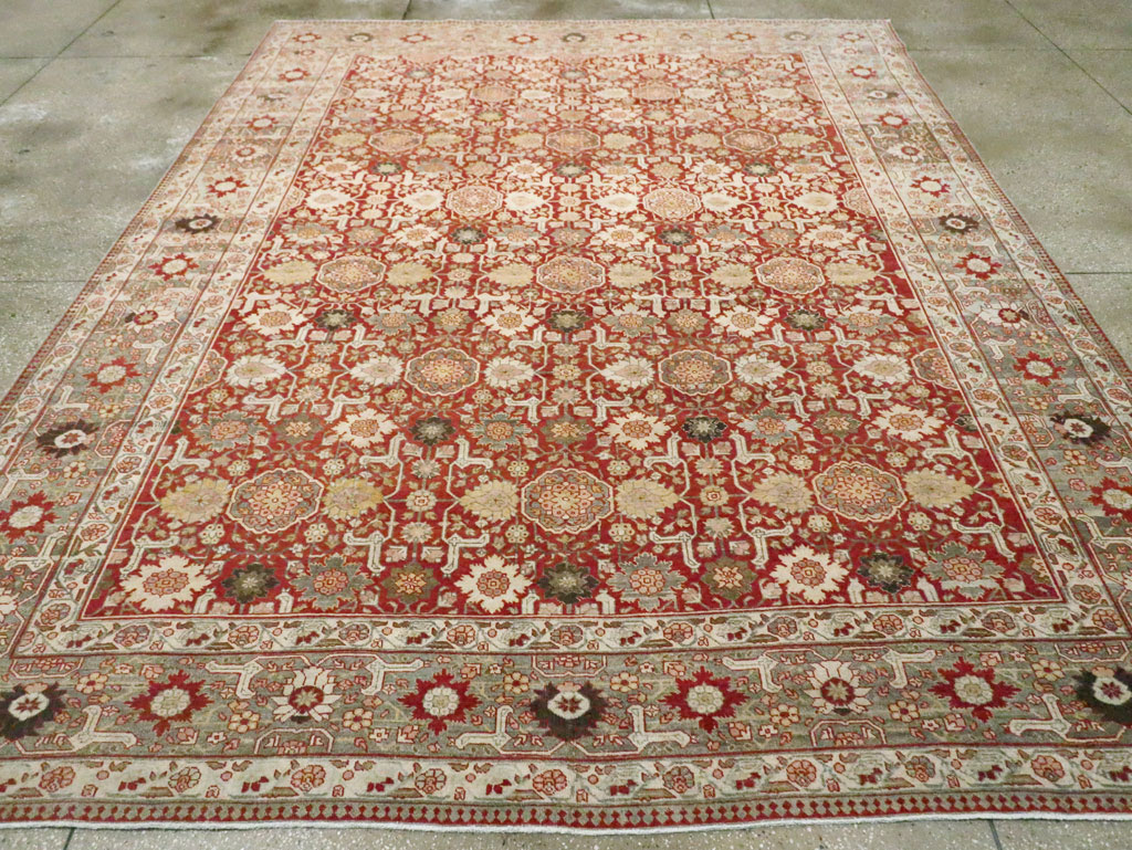 Vintage Persian Tabriz Carpet, No.23309 - Gsblank
