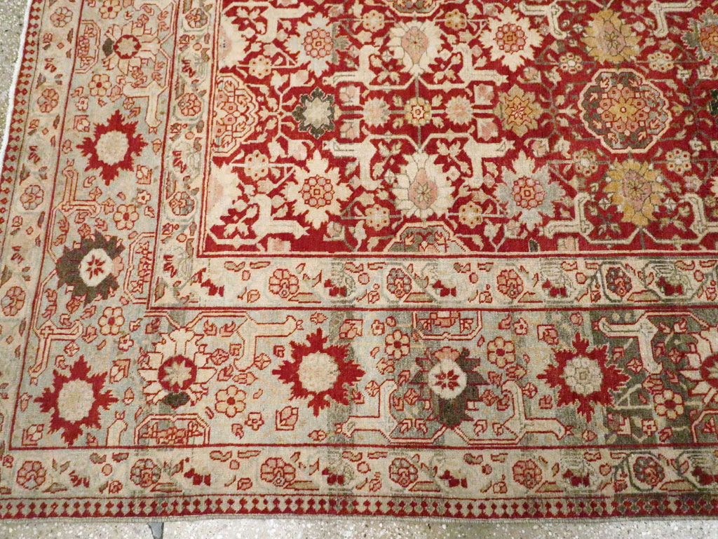 Vintage Persian Tabriz Carpet, No.23309 - Gsblank