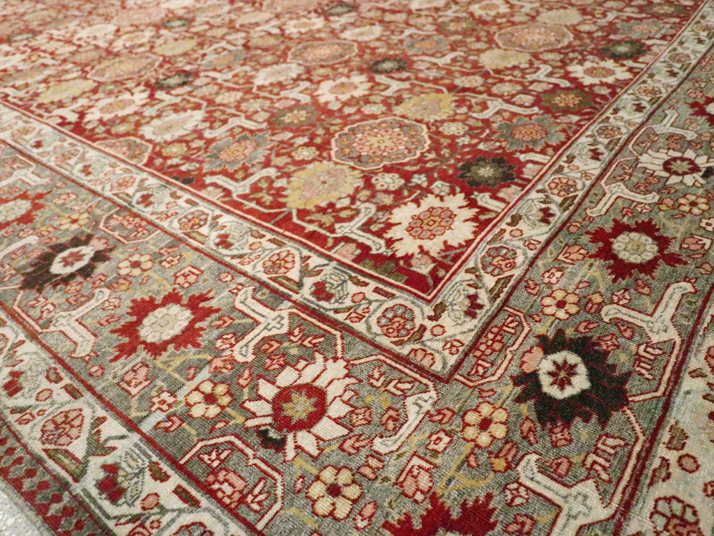 Vintage Persian Tabriz Carpet, No.23309 - Gsblank