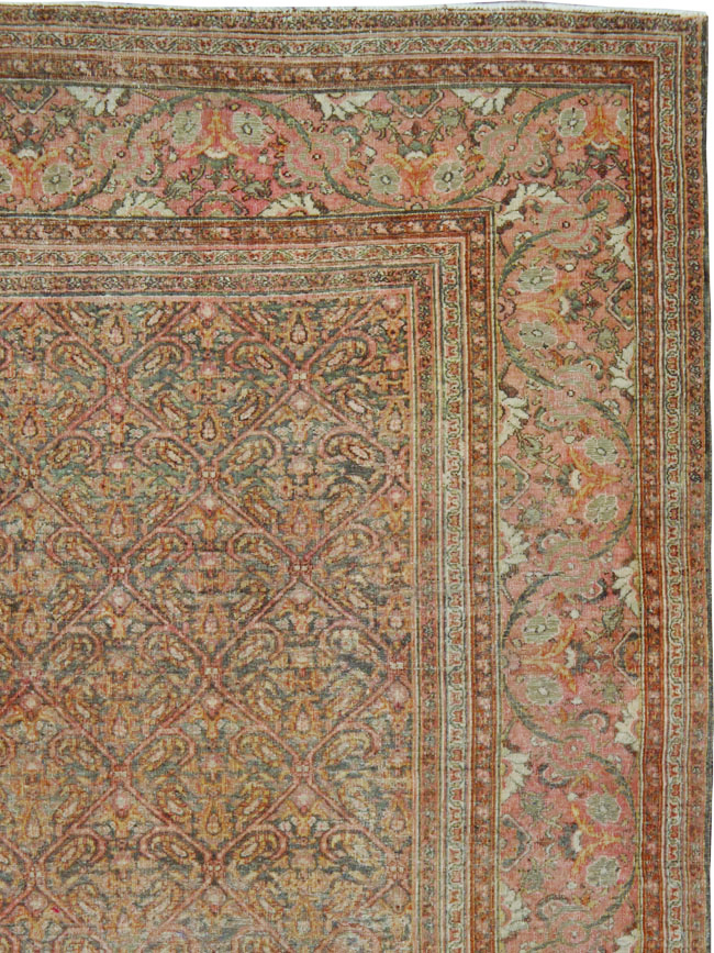 Antique Persian Dorokhsh Carpet, No.23320 - Gsblank