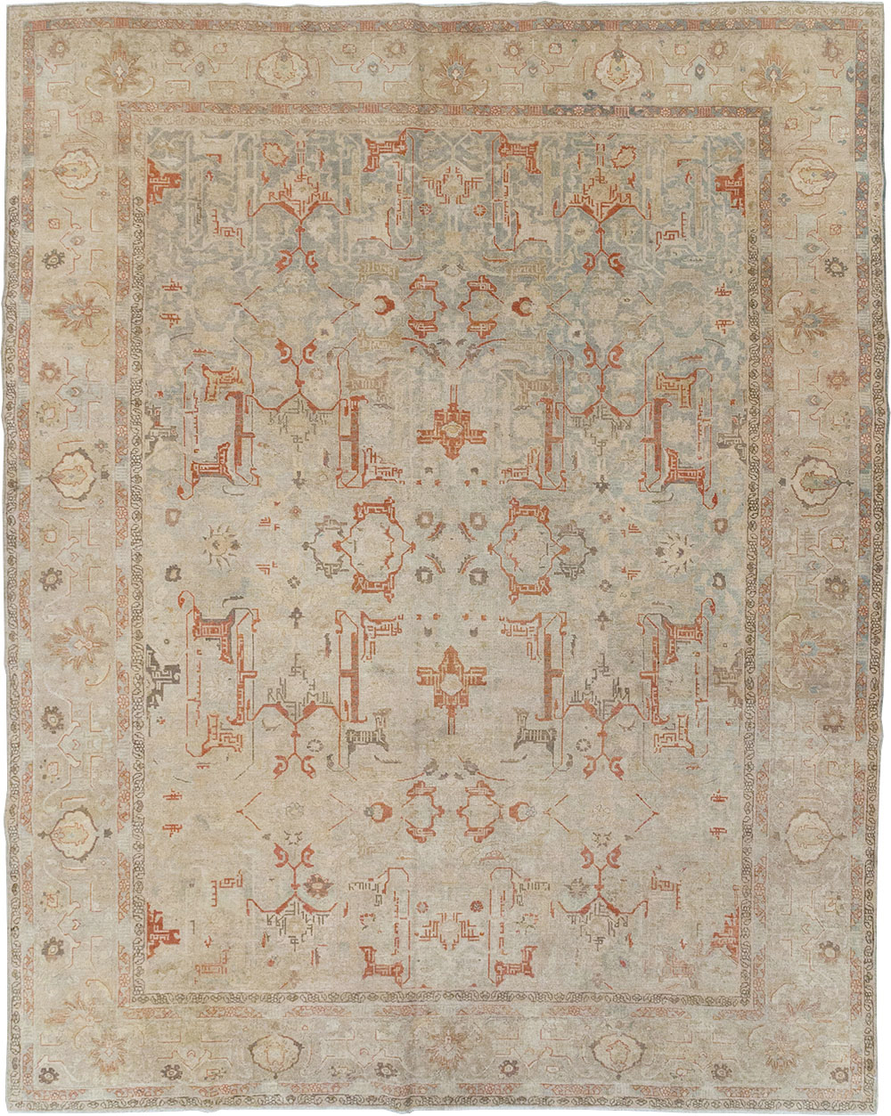 Vintage Persian Tabriz Room Size Carpet, No.23321 - Gsblank