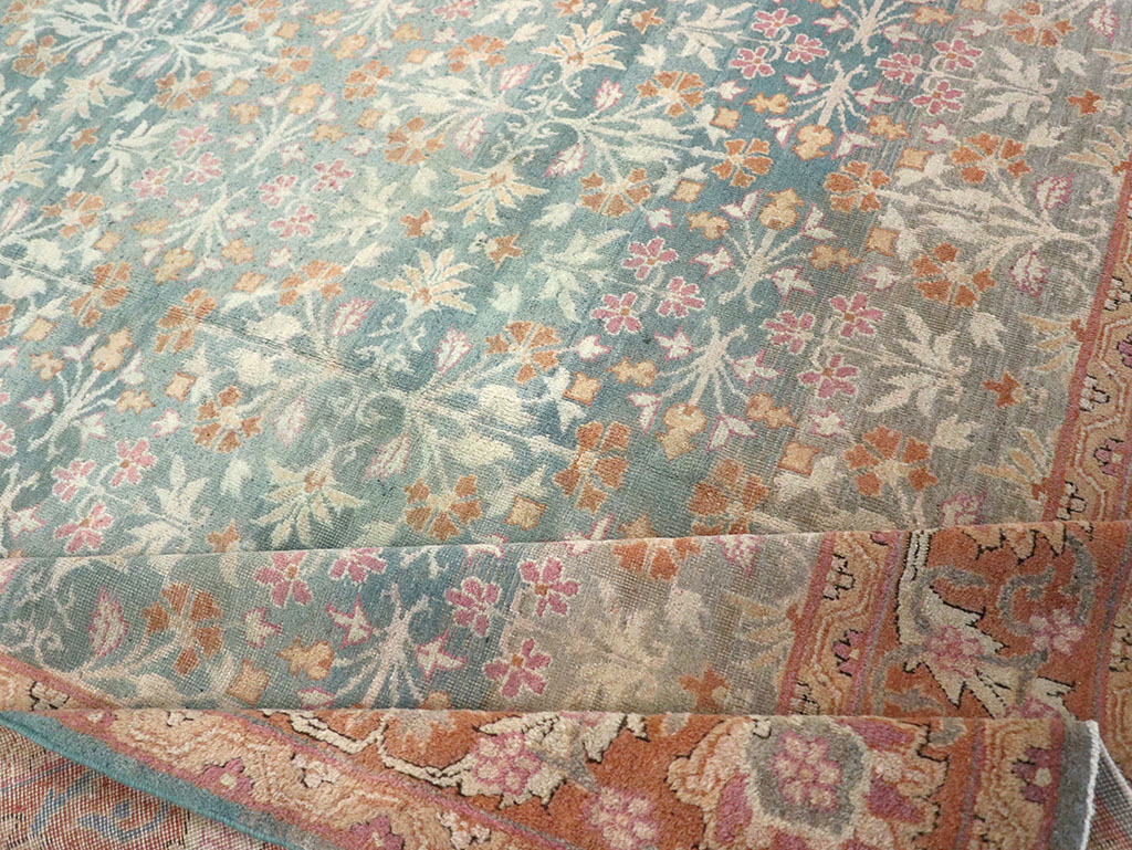 Vintage Indian Amritsar Carpet, No.23323 - Gsblank