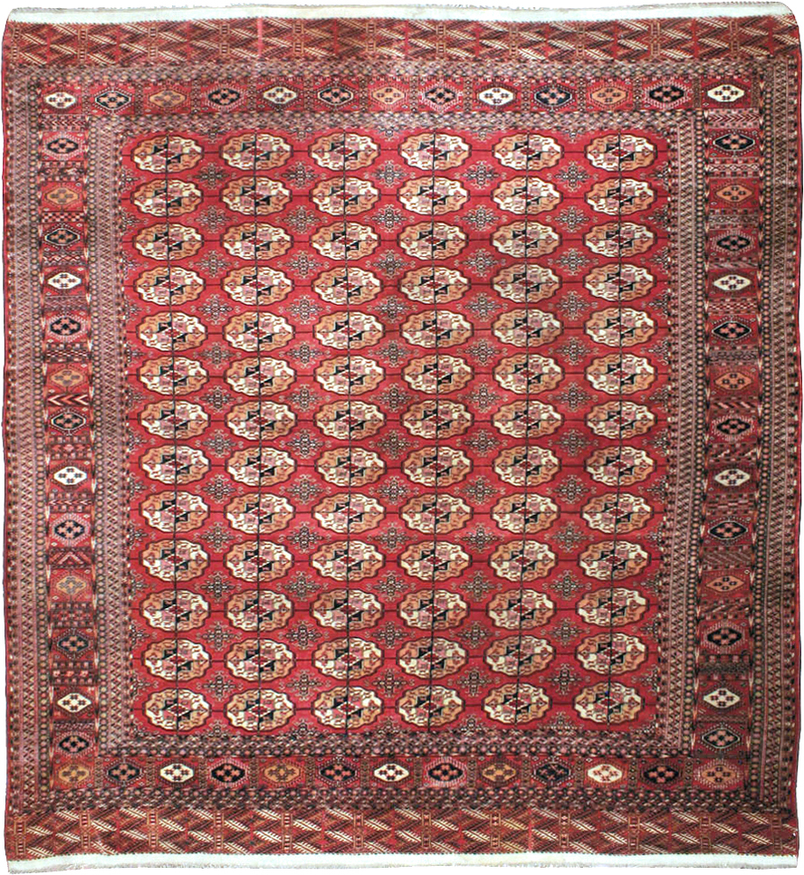 Vintage Central Asian Tekke Rug, No.23341 - Gsblank
