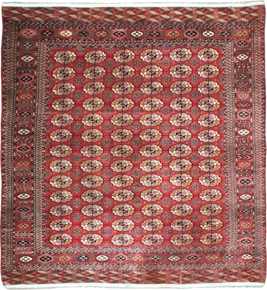 Vintage Central Asian Tekke Rug, No.23341 - Gsblank