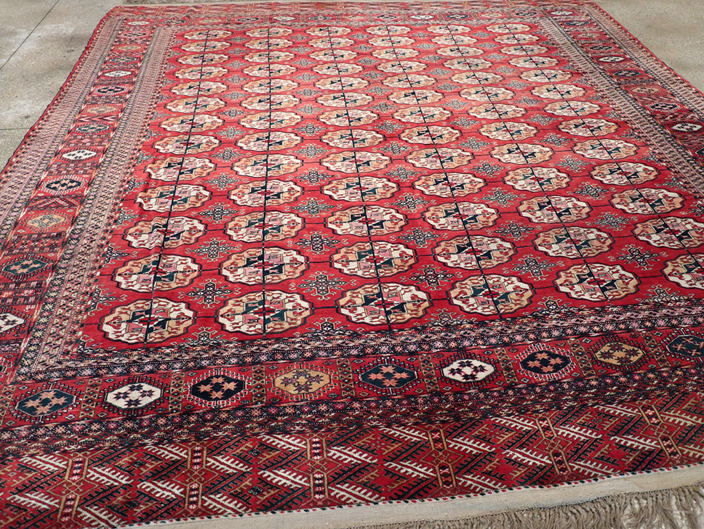 Vintage Central Asian Tekke Rug, No.23341 - Gsblank