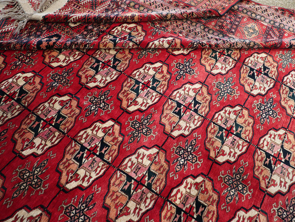 Vintage Central Asian Tekke Rug, No.23341 - Gsblank