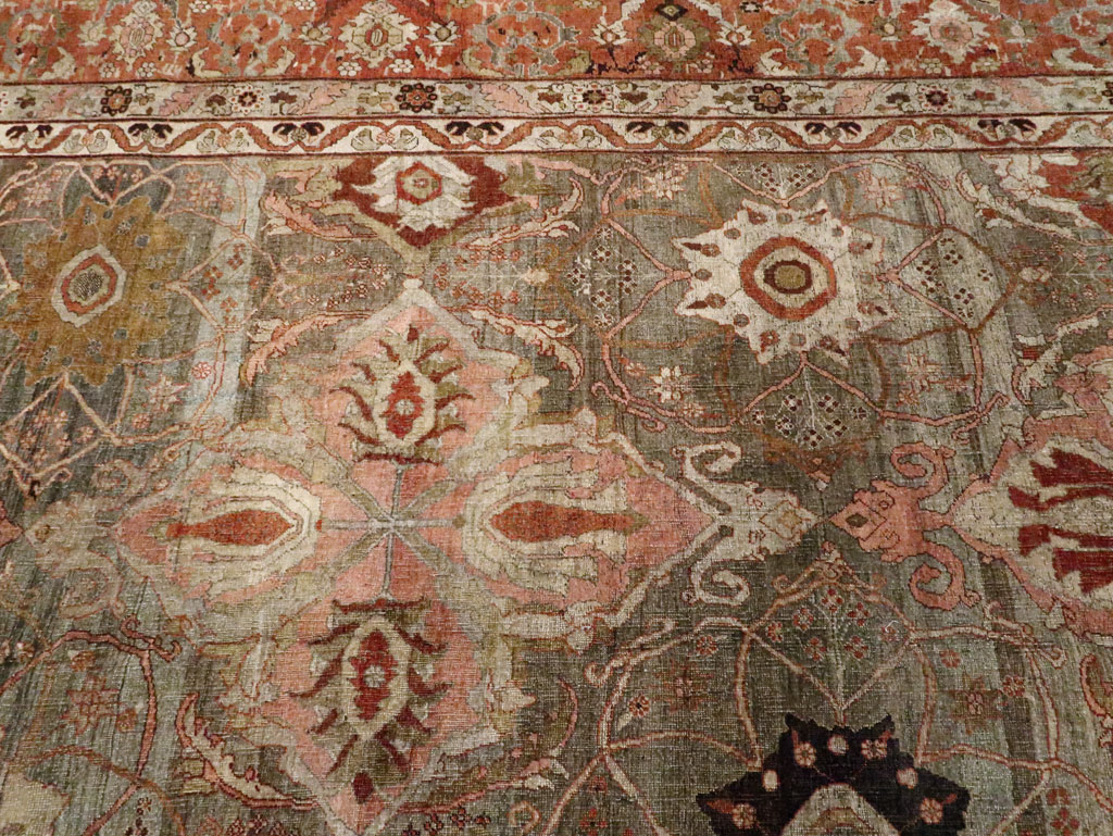 Antique Persian Bidjar Carpet, No.23352 - Gsblank