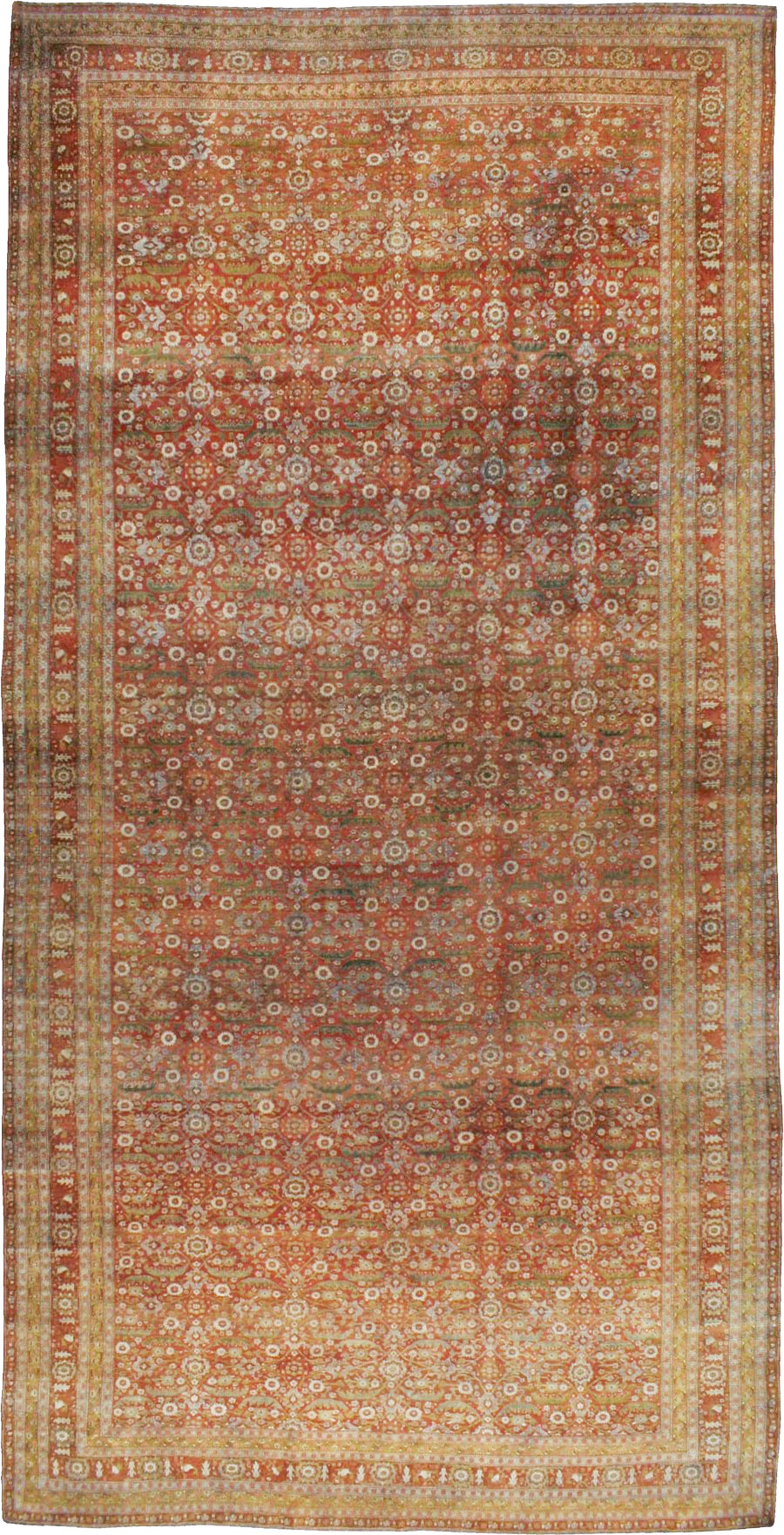 Antique Persian Senneh Malayer Carpet, No.23354 - Gsblank