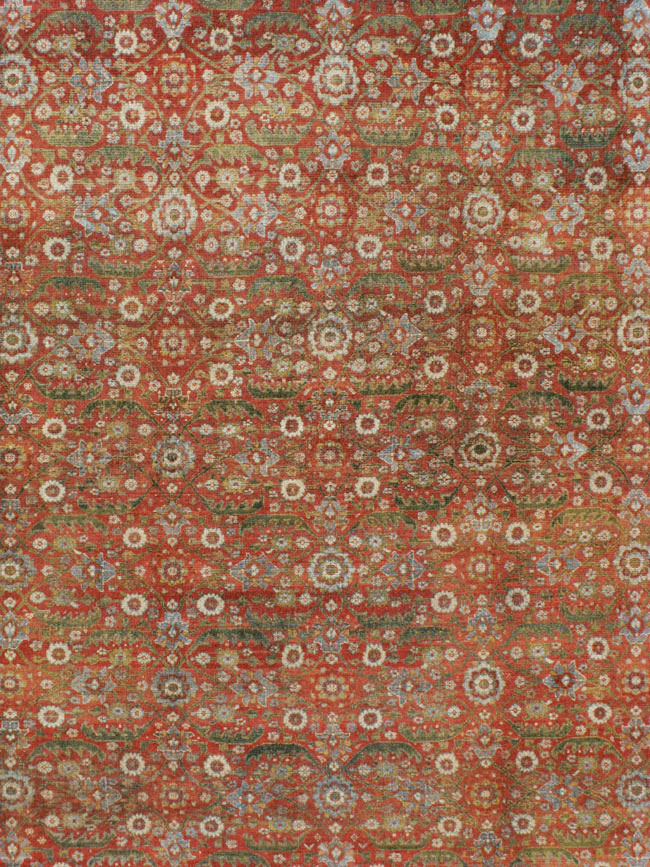 Antique Persian Senneh Malayer Carpet, No.23354 - Gsblank