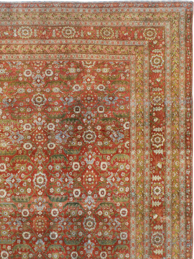 Antique Persian Senneh Malayer Carpet, No.23354 - Gsblank
