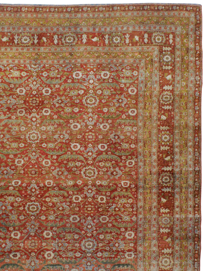 Antique Persian Senneh Malayer Carpet, No.23354 - Gsblank