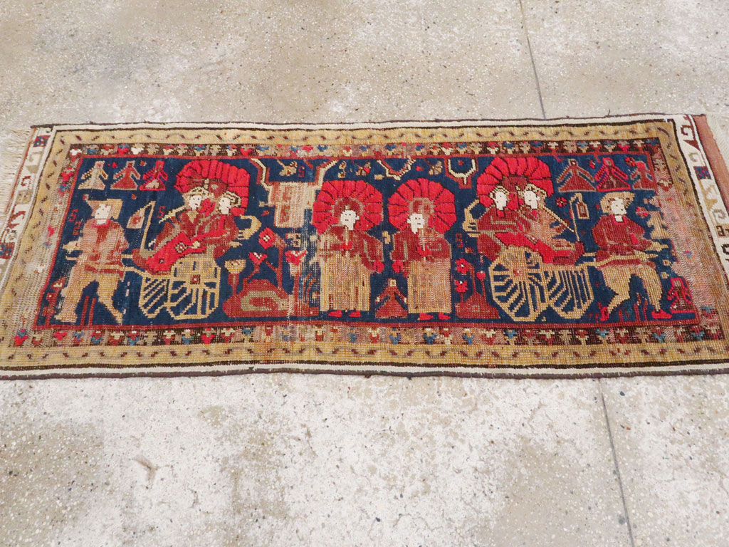 Vintage Turkish Anatolian Pictorial Rug, No.23364 - Gsblank